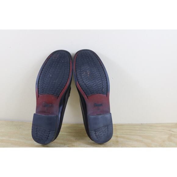 GH Bass Weejuns Womens 11M Red Burgundy  Leather Peggy Penny Mules Loafers Shoes - Picture 13 of 14